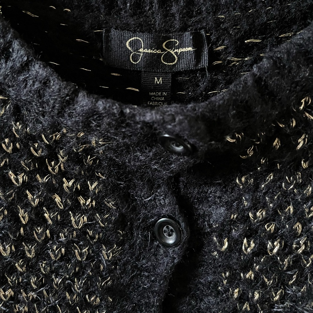 Jessica Simpson Girls Button-Down Cardigan | Size M | Like New - Picture 2 of 5